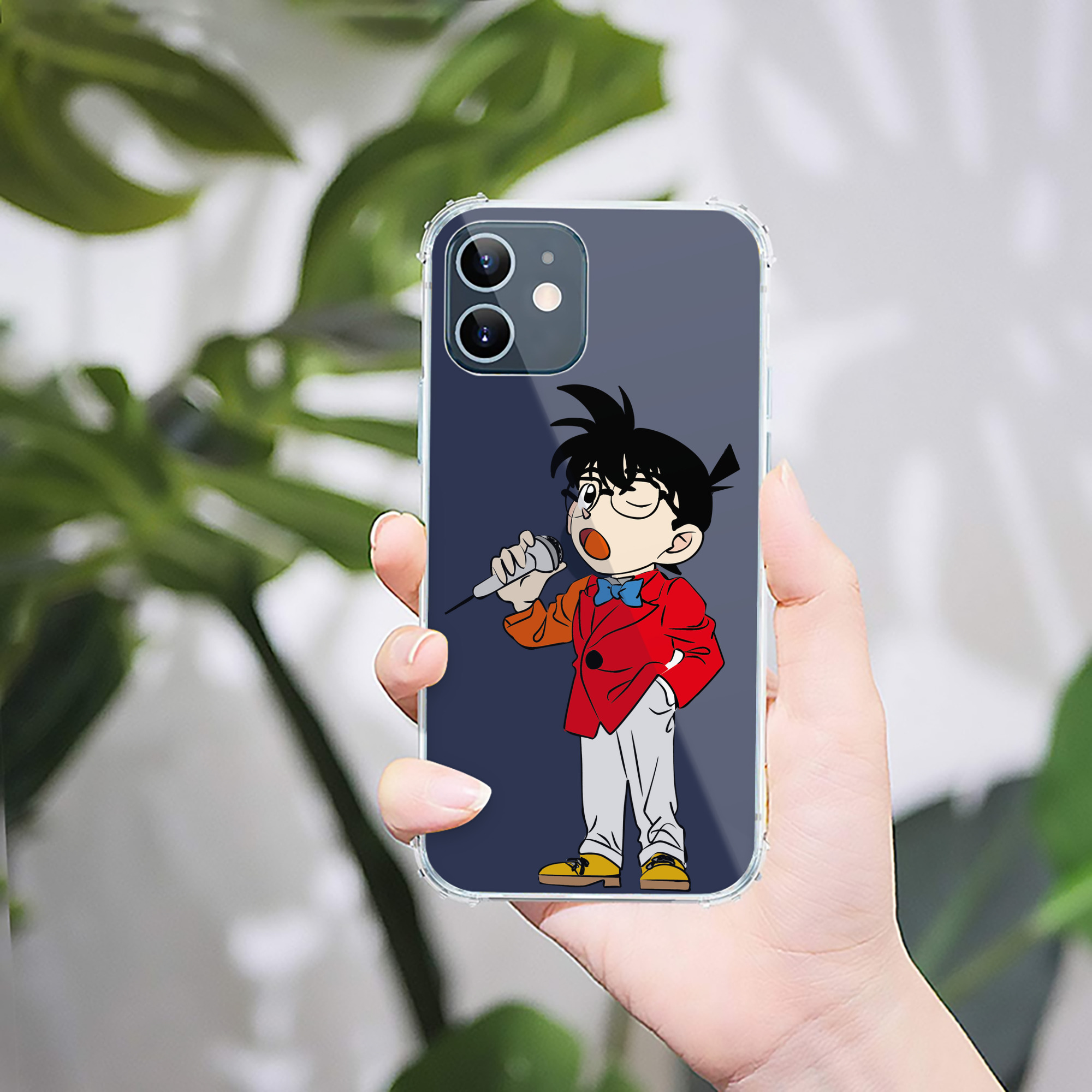 （画像用） 名探偵コナン 江戸川 コナン Detective Conan Conan Edogawa 【iPhone 12シリーズ対応】透明スマホケース（クリアソフトケース）